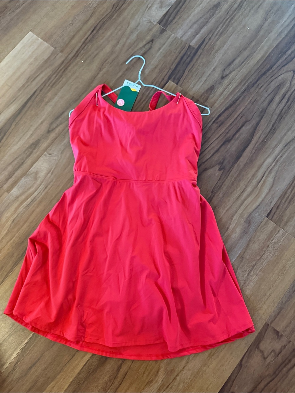 HALARA Red Casual Skater Dress